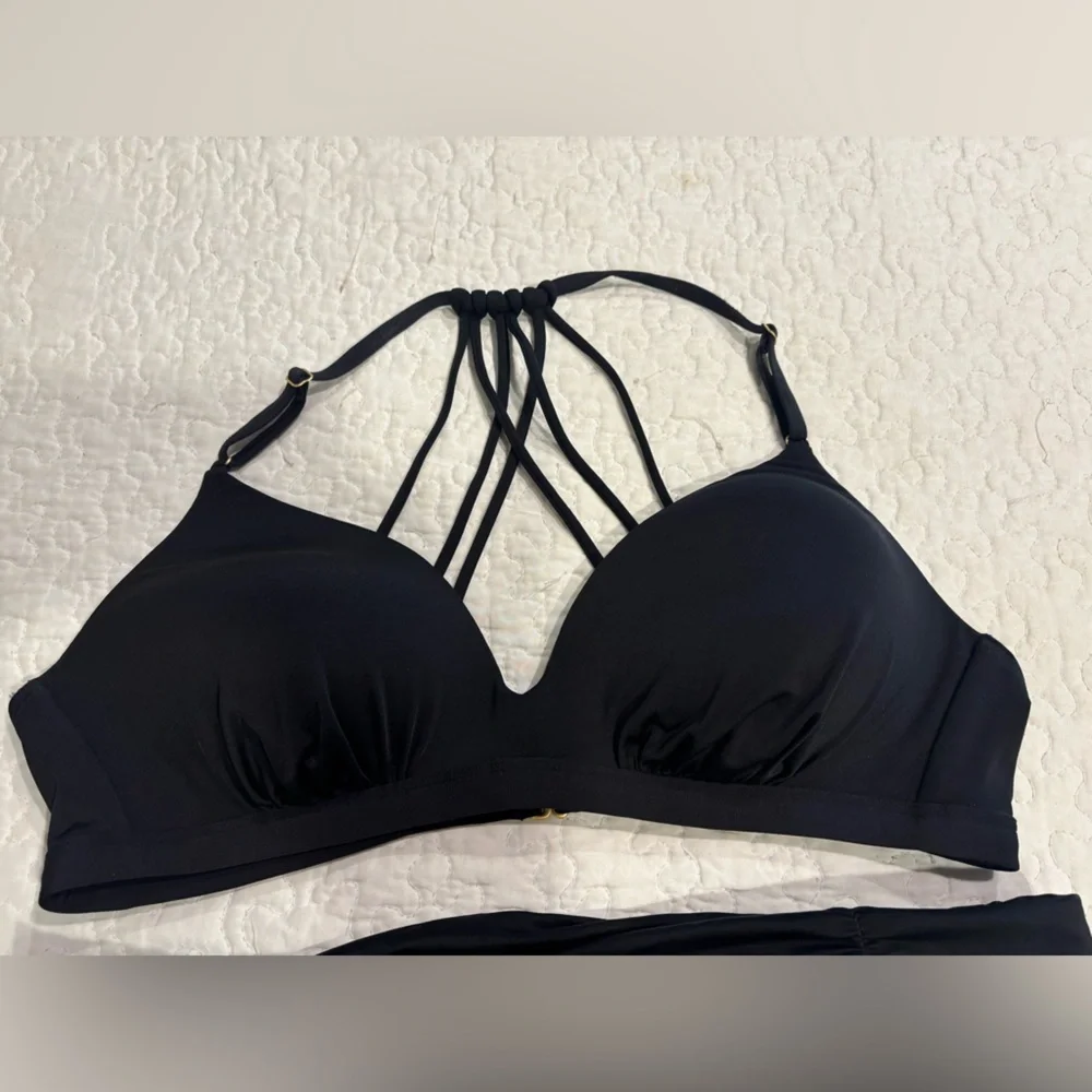 Athleta black 3 piece Bikini Set - Picture 3 of 13